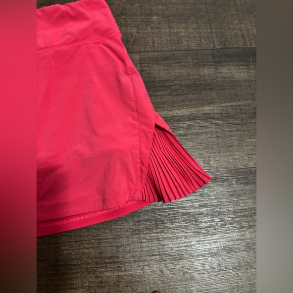 LULULEMON Play Off the Pleats Skirt Coral Pink Tennis Running Size 6 - Picture 7 of 14